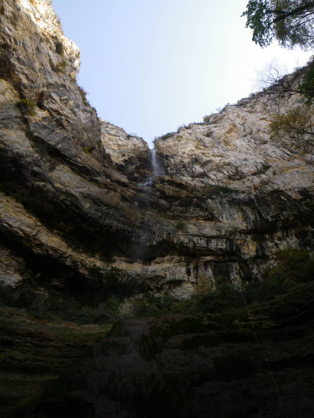 Vue cascade Canyoning dans le Vercors