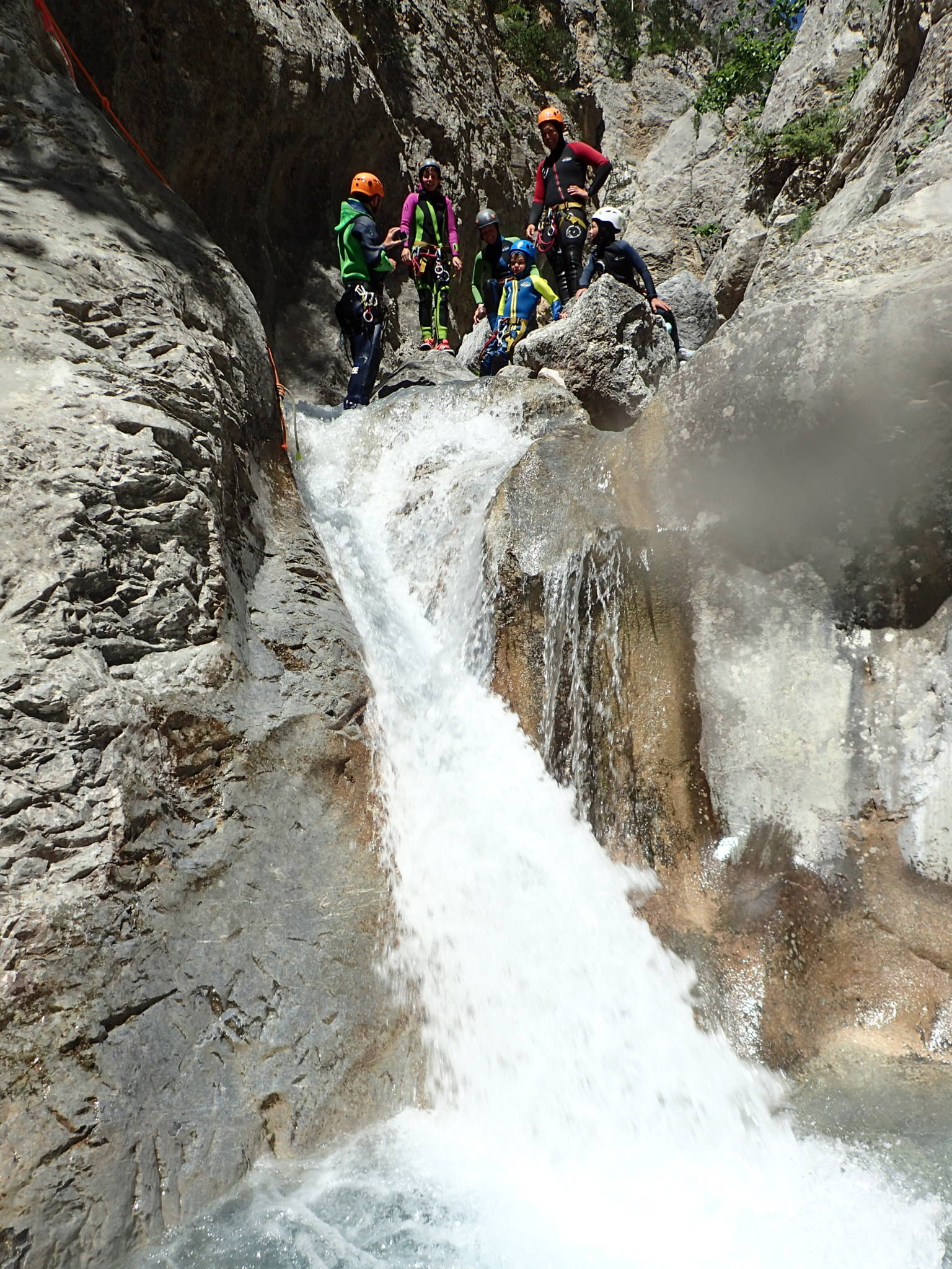 Cascade dans le canyon des Acles à Serre Chevalier