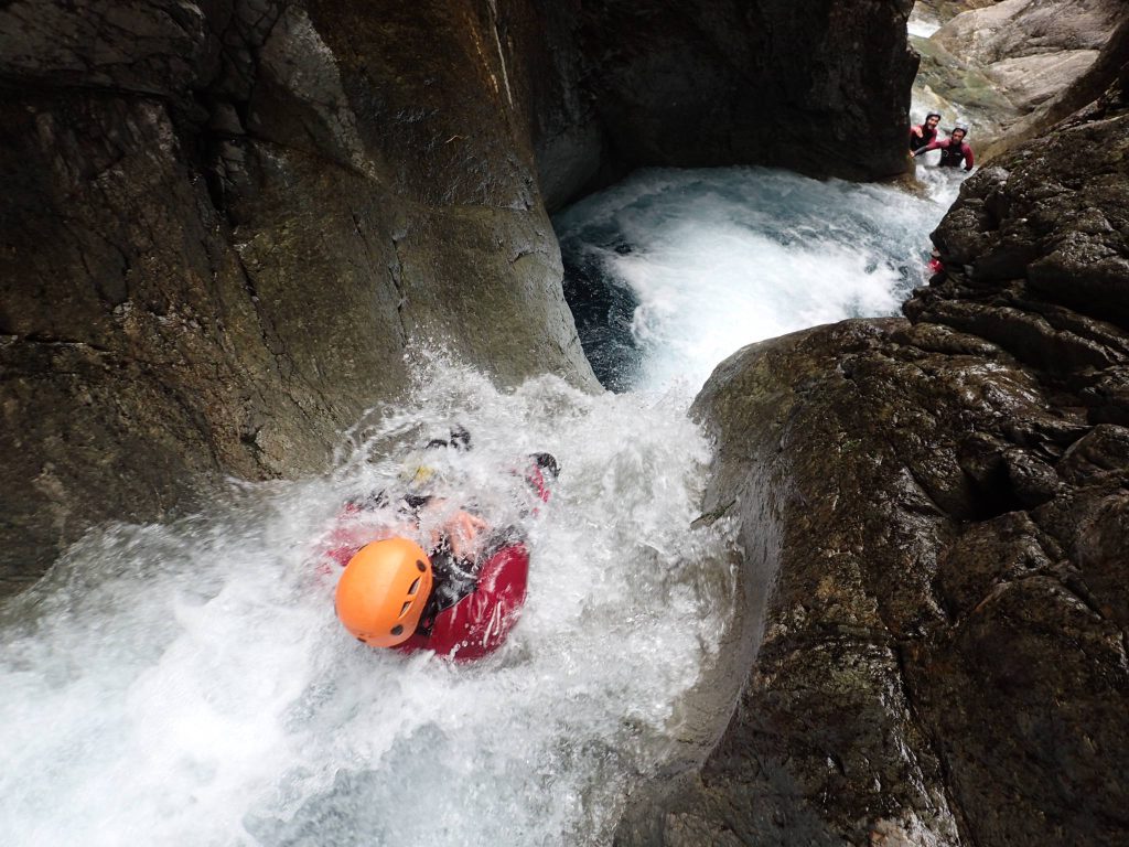 Canyoning dans Oules de Freissinières près de Briançon