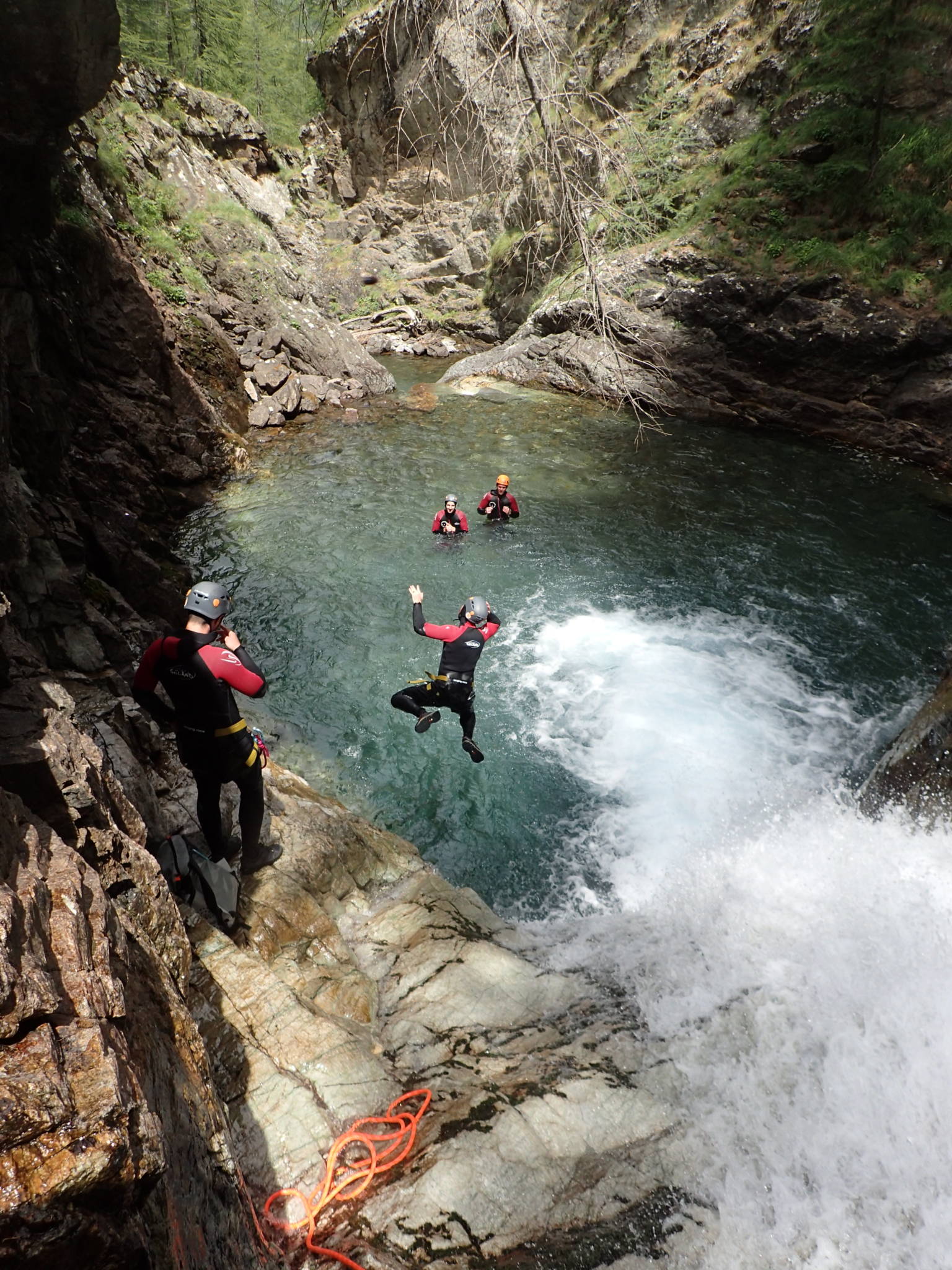 Canyoning dans Oules de Freissinières près de Briançon