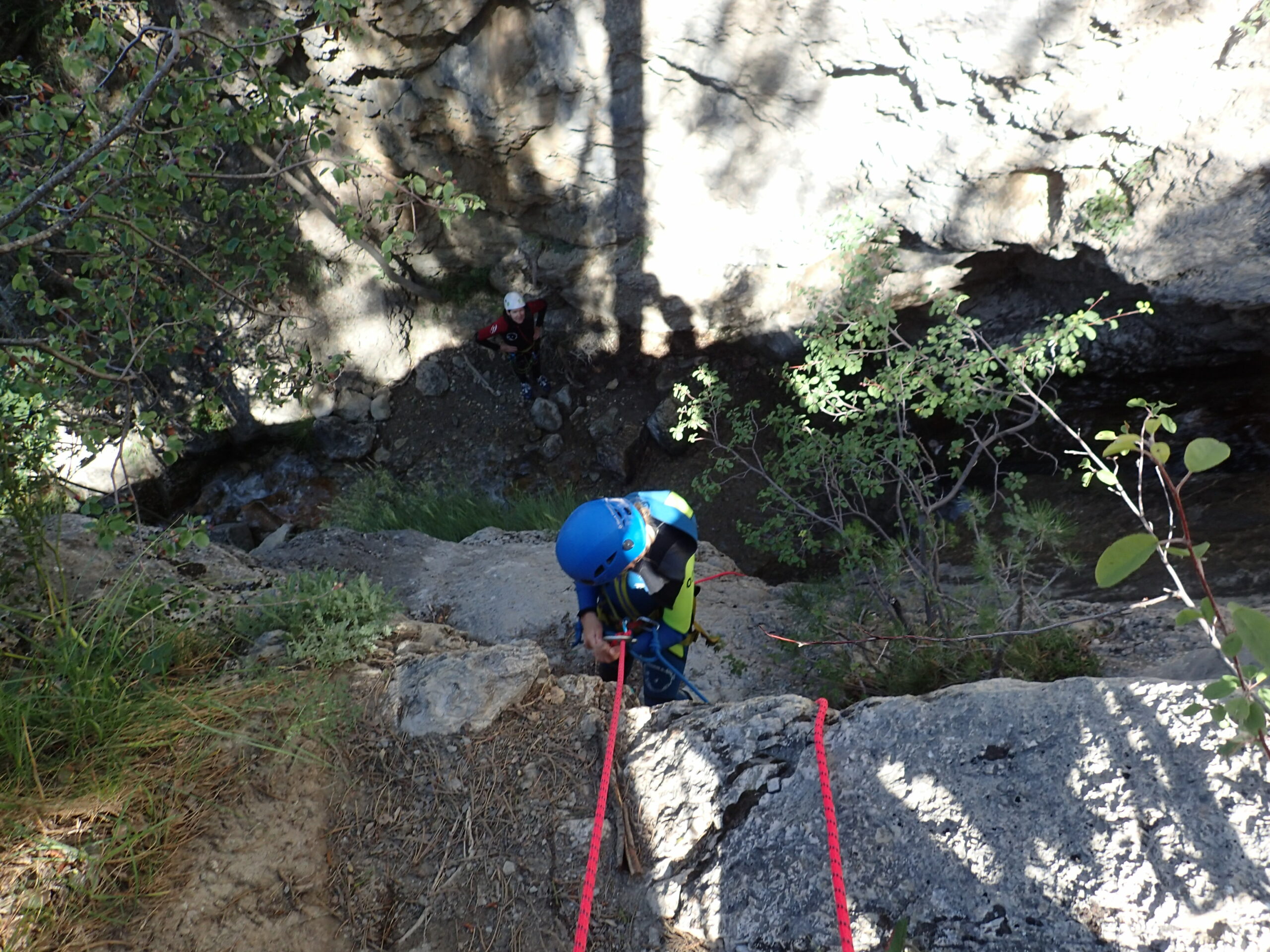 descente en rappel enfants canyoning