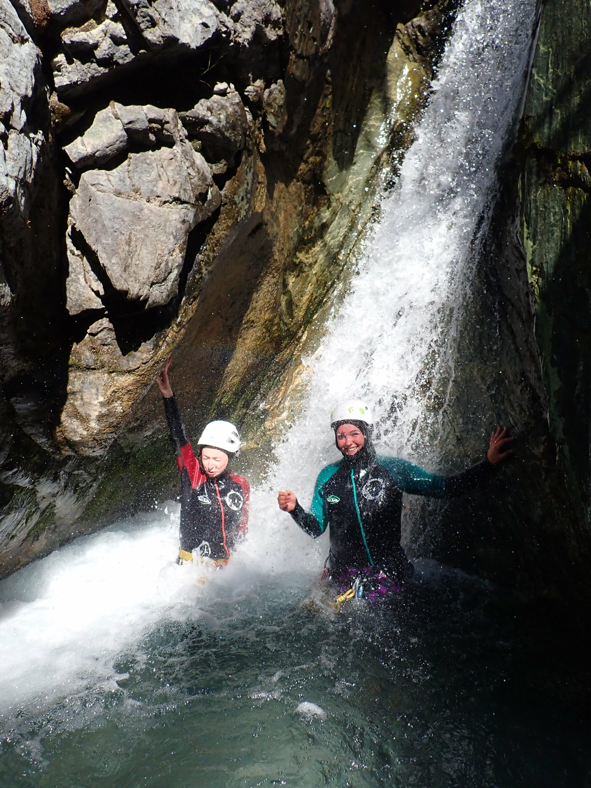 douche canyoning famille Hautes Alpes