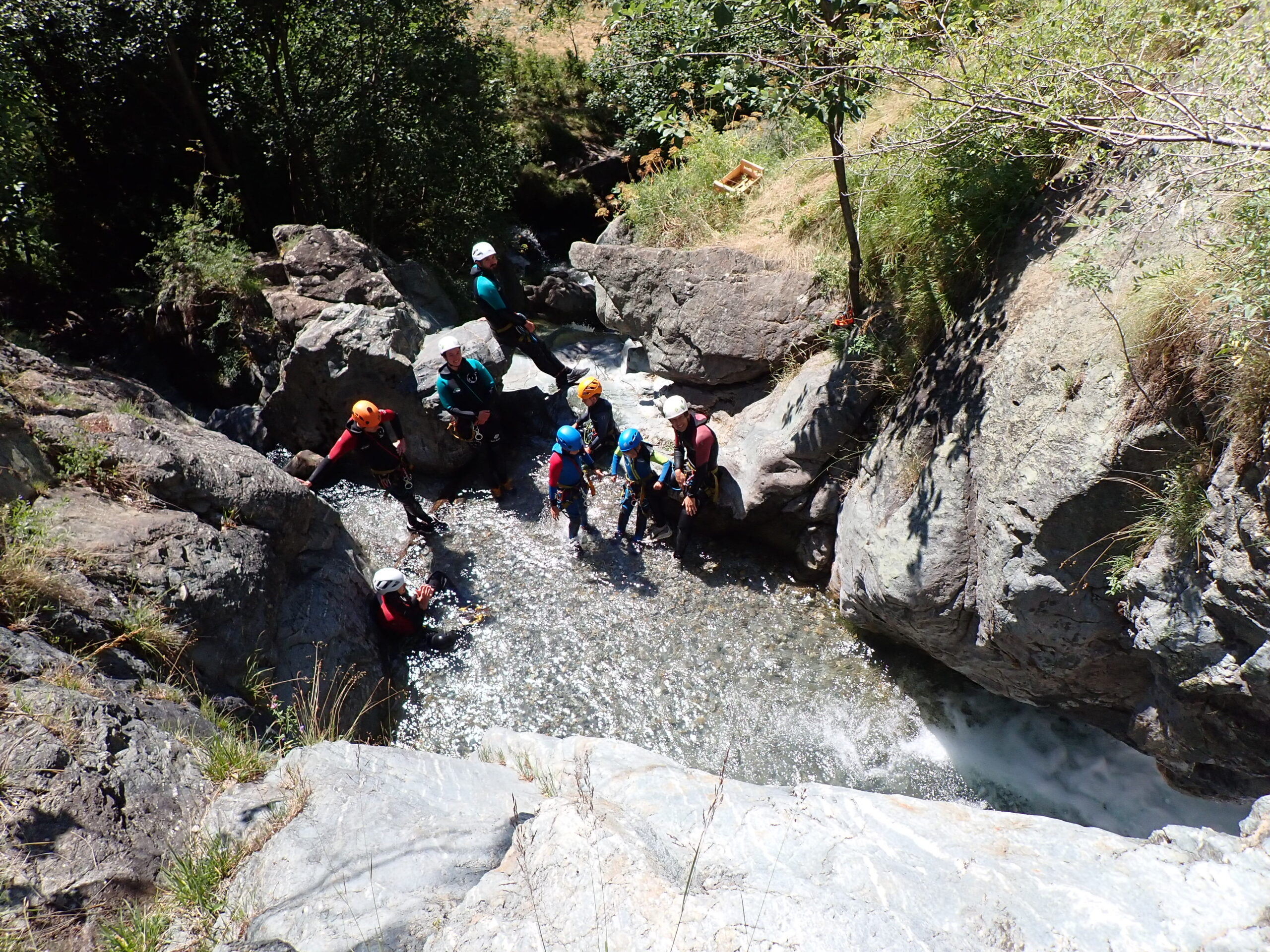 canyoning en famille pays des écrins