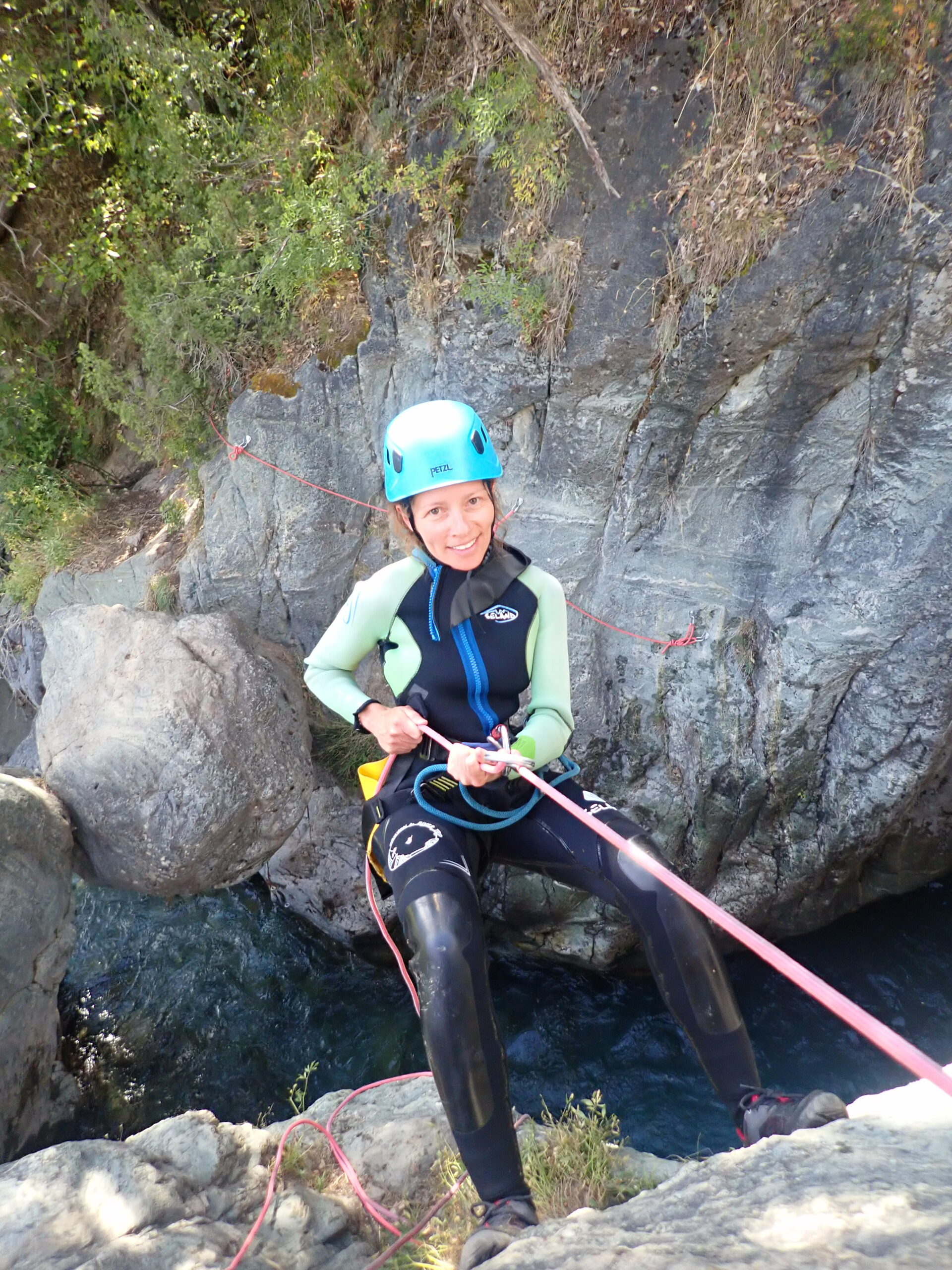 descente en rappel canyoning découverte Eychauda Pelvoux